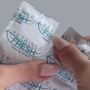 فلوسي ميني ميني لري الفم الأبيض + أقراص تنظيف مثبتات الأسنان – مثبتات الأسنان الطازجة لمدة شهر واحد (36 قرص) #1465
