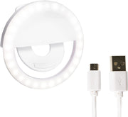 ضوء حلقة سيلفي قابل لإعادة الشحن بإضاءة LED #471