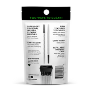 Grin Charcoal Softstx، أعواد أسنان لطيفة، 90 قطعة #822