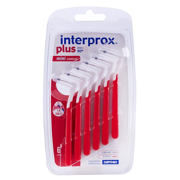 INTERPROX PLUS 2G، فرشاة بين الأسنان 1.0 ملم، 6 وحدات #457